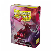 Dragon Shield: Japanese Size Sleeves – Matte Dual – Fury (Alaric, Crimson King)