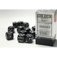 CHX 25718 Speckled Ninja 16mm d6 Dice Block (12 dice)