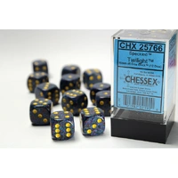 CHX 25766 Speckled Twilight 16mm d6 Dice Block (12 dice)