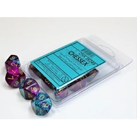 CHX 26249 Gemini Purple-Teal/gold Set of Ten d10s