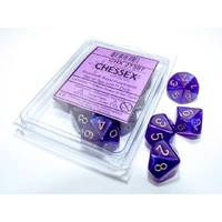 CHX 27387 Borealis Royal Purple/gold Luminary Set of Ten d10