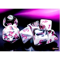 CHX 26469 Gemini Black-White/pink Polyhedral 7-Dice Set