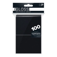 Ultra Pro: UP82691 PRO-Gloss 100ct Standard Deck Protector sleeves: Black