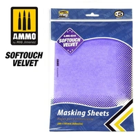 Ammo by MIG - Accessories - Softouch Velvet Masking Sheets (X5 Sheets, 280Mm X 195Mm, Adhesive)