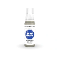 AK Interactive - 3 Gen Acrylics - Oily Steel 17ml