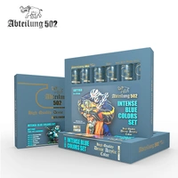 AK Interactive - Dense Acrylics Set - Intense Blue Colors