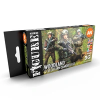 AK Interactive - 3 Gen Acrylics - Modern Woodland And Flecktarn Camouflages 17ml