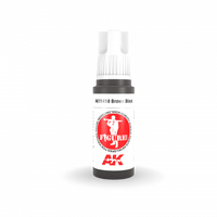 AK Interactive - 3 Gen Figures Acrylics - Brown Black  17ml