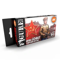 Ak Interactive - 3 Gen Acrylics - WW2 Soviet Uniform Colors