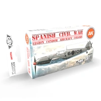 Ak Interactive - 3 Gen Acrylics - Spanish Civil War. Legion Condor Aircraft  Set