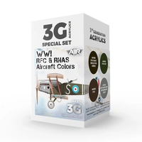 Ak Interactive - 3 Gen Acrylics - Wwi Rfc & Rnas. British Aircraft Colors  Set