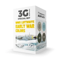 Ak Interactive - 3 Gen Acrylics - WW2 Luftwaffe Early War Colors Set