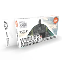 Ak Interactive - 3 Gen Acrylics - WW2 Us Aircraft Interior Colors Set