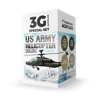 Ak Interactive - 3 Gen Acrylics - Us Army Helicopter Colors Set