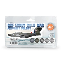 Ak Interactive - 3 Gen Acrylics - Early Cold War Raf Aircraft Colors Set