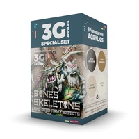 Ak Interactive - 3 Gen Acrylics - Wargame Color Set. Bones And Skeletons.