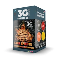 Ak Interactive - 3 Gen Acrylics - Wargame Color Set. Lava Effects.