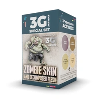 Ak Interactive - 3 Gen Acrylics - Wargame Color Set. Zombie Skin.