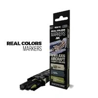 AK Interactive - RC Markers - Wwii Axis Aircraft Cockpit Colors - Set 3 Real Colors Markers