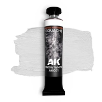 AK Interactive - Gouache Paints - Snow White - Ak Gouache 20 Ml