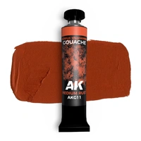 AK Interactive - Gouache Paints - Medium Rust - Ak Gouache 20 Ml.