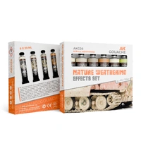 AK Interactive - Gouache Paints - Nature Weathering Effects Set - Ak Gouaches